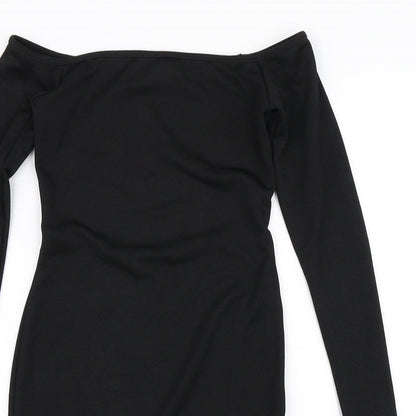 PRETTYLITTLETHING Womens Black   Bodycon  Size 8