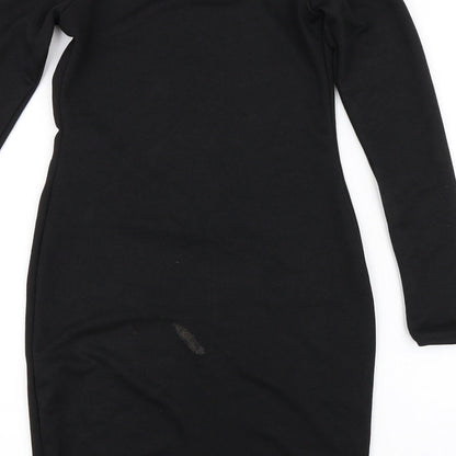 PRETTYLITTLETHING Womens Black   Bodycon  Size 8