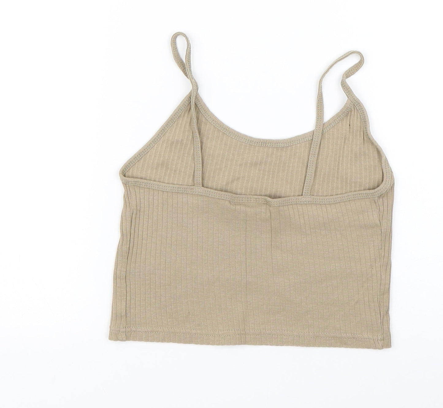 Womens UK Size 6 Topshop Brown Basic Tank
