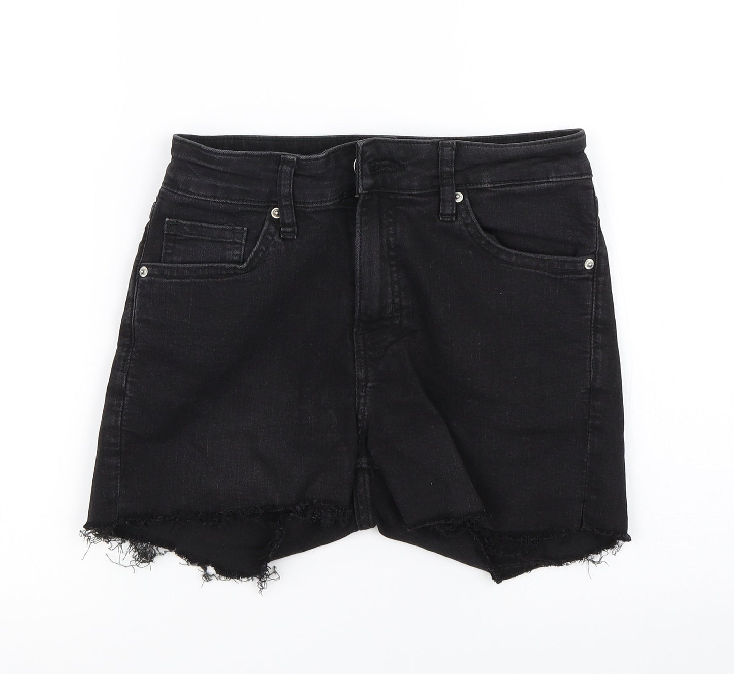 H&M Womens Black   Hot Pants Shorts Size 6