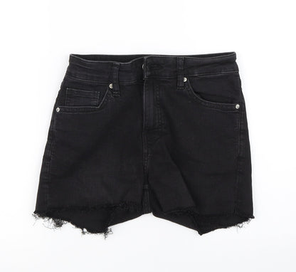 H&M Womens Black   Hot Pants Shorts Size 6