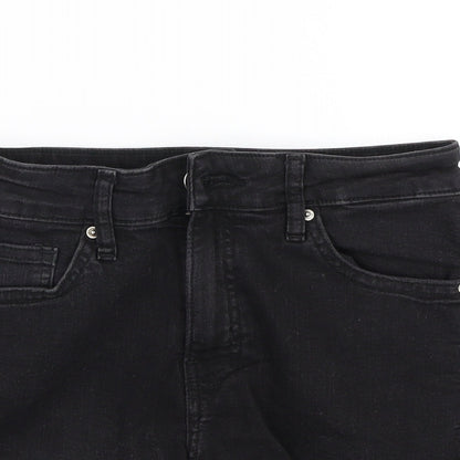 H&M Womens Black   Hot Pants Shorts Size 6