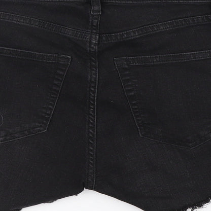 H&M Womens Black   Hot Pants Shorts Size 6