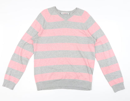 Burton Mens Multicoloured Striped  Pullover Jumper Size M