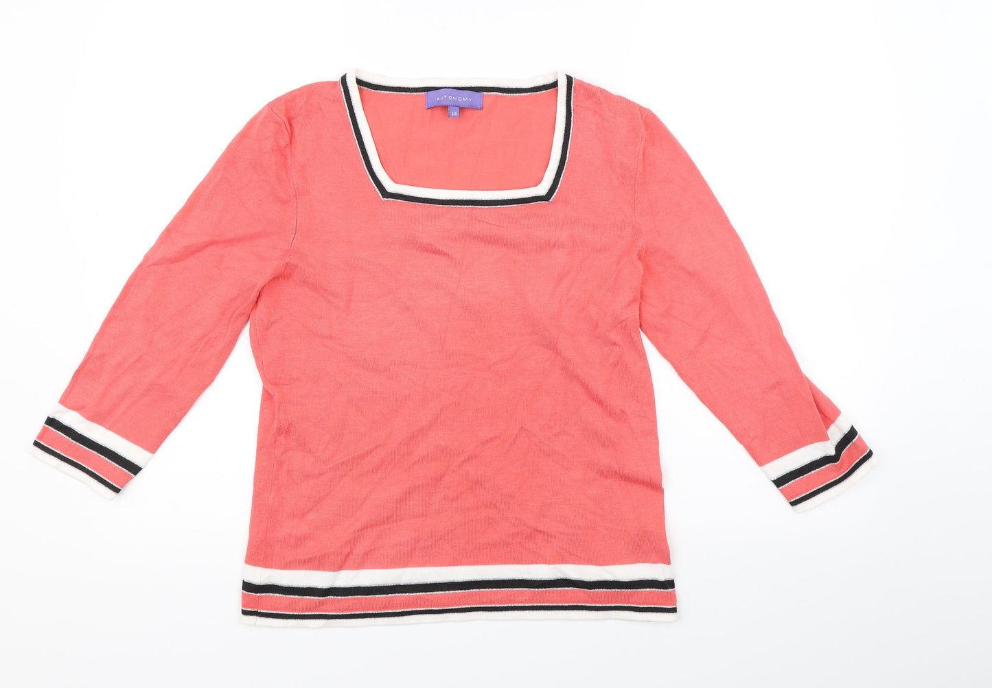 Autonomy Womens Pink   Pullover Jumper Size 14