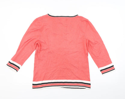 Autonomy Womens Pink   Pullover Jumper Size 14