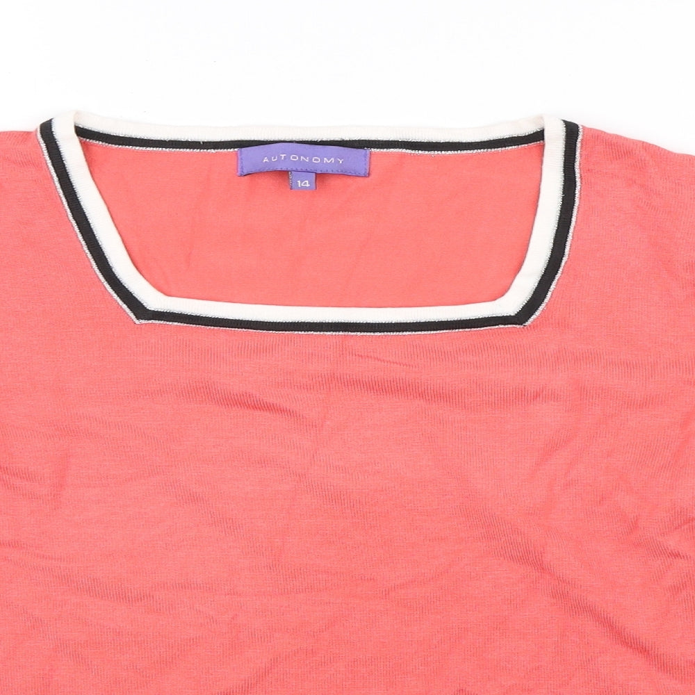 Autonomy Womens Pink   Pullover Jumper Size 14