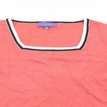 Autonomy Womens Pink   Pullover Jumper Size 14