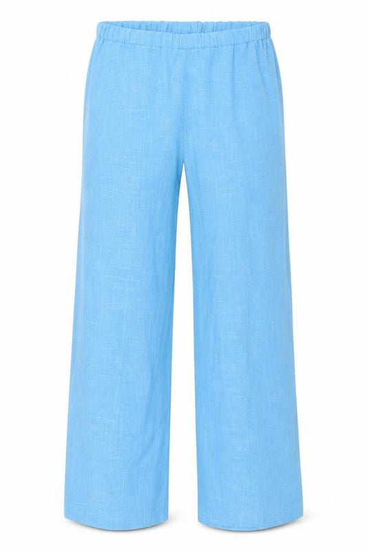 Womens UK Size 12 Penny Plain Regular Fit  Blue Trousers