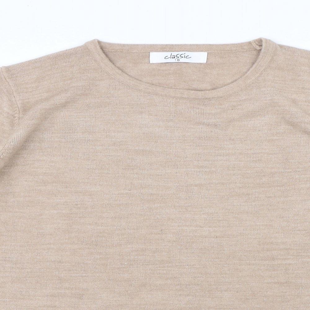 Classic Womens Brown   Pullover Jumper Size 16