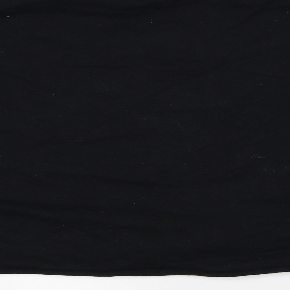 Brand and care label for Atmosphere women’s black pullover sweatshirt, size UK 12