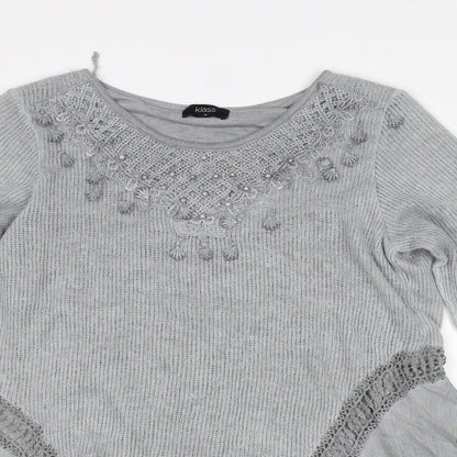 Klass Womens Grey   Pullover Jumper Size M