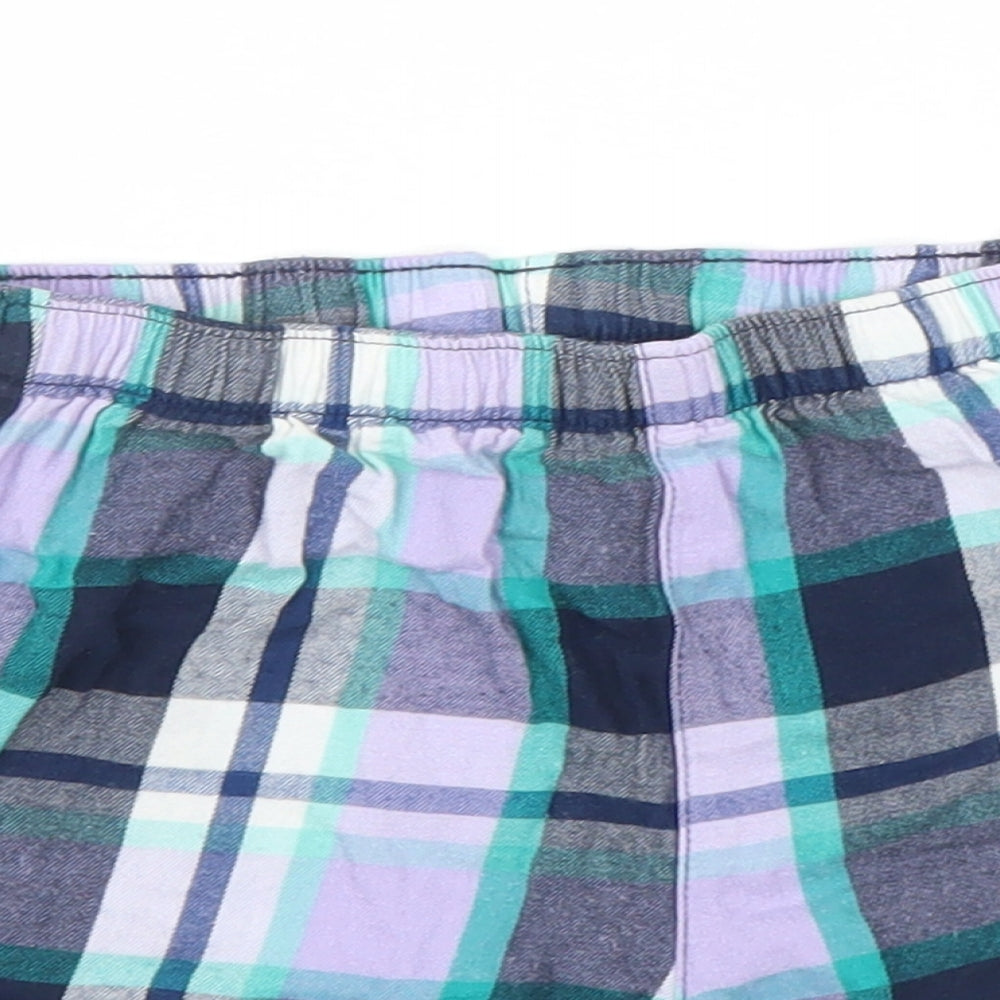 TU Boys Purple Plaid  Sweat Shorts Size 5 Years