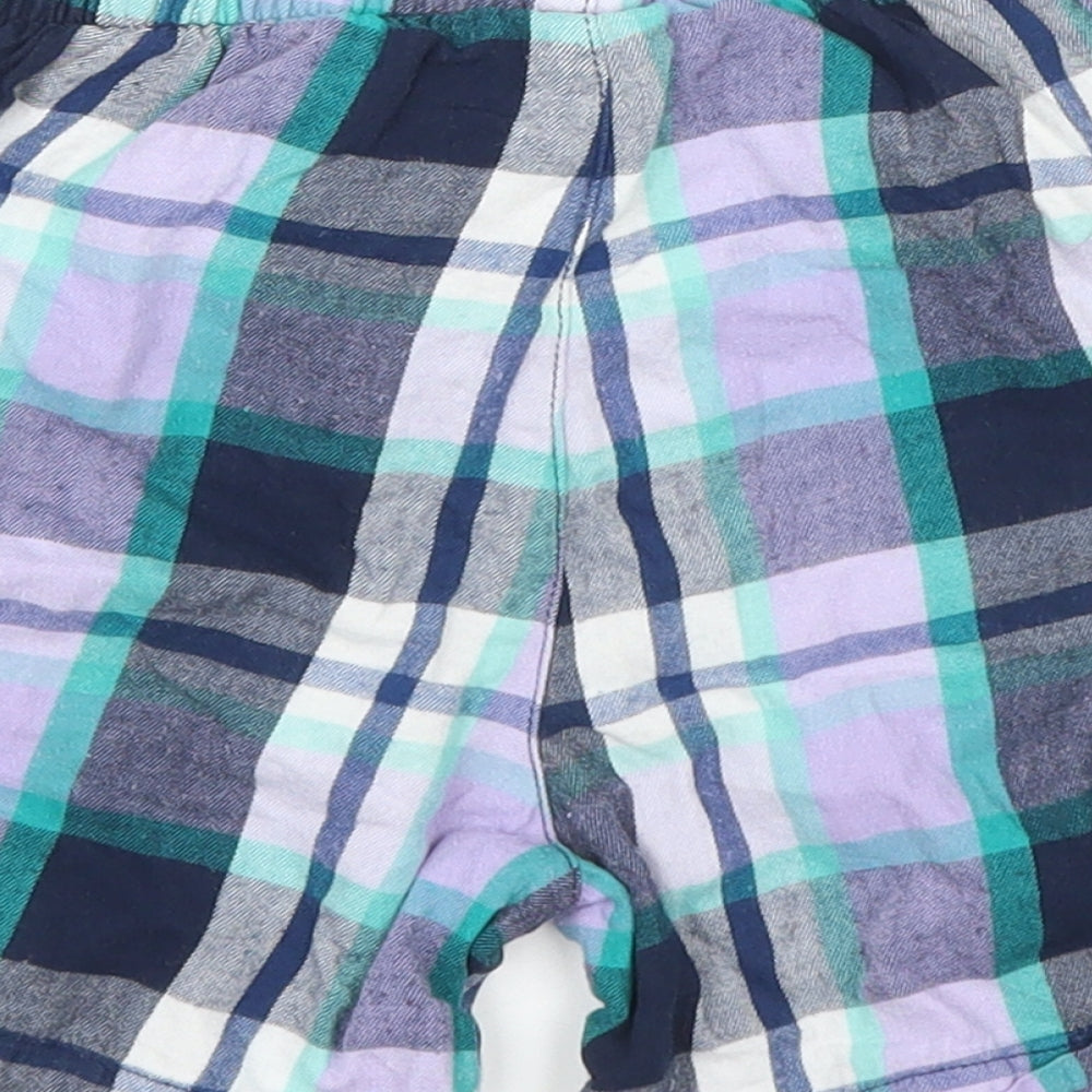 TU Boys Purple Plaid  Sweat Shorts Size 5 Years