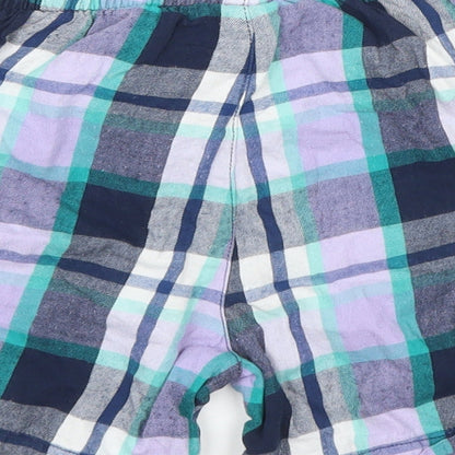 TU Boys Purple Plaid  Sweat Shorts Size 5 Years