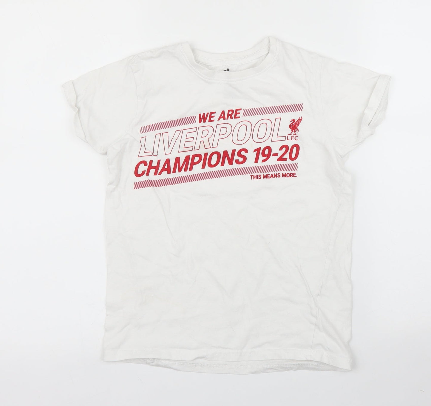 LCF Boys White   Basic T-Shirt Size 9 Years  - LIVERPOOL FC