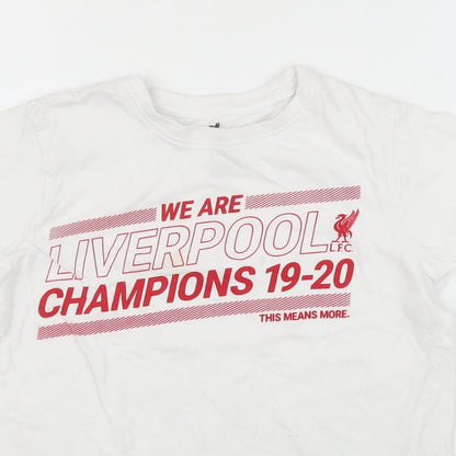 LCF Boys White   Basic T-Shirt Size 9 Years  - LIVERPOOL FC