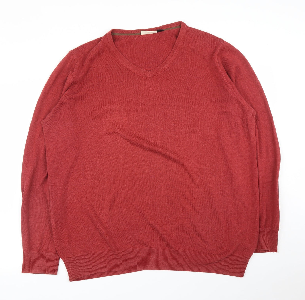 Additional front view of Nobel League men’s red jumper, size 2XL