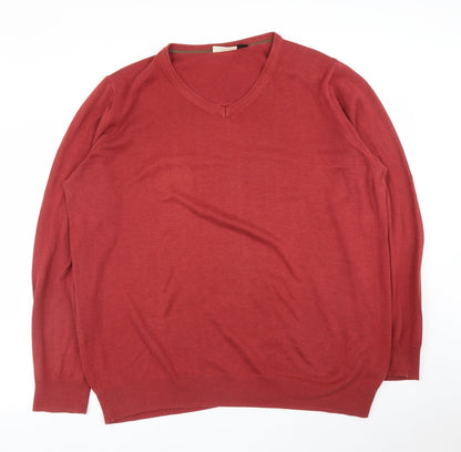 Additional front view of Nobel League men’s red jumper, size 2XL