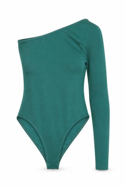 Womens UK Size 4 PRETTYLITTLETHING One-Piece Green Leotard