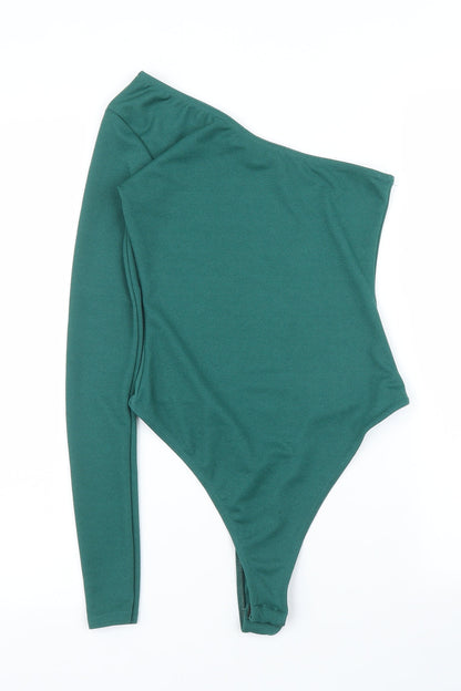 PRETTYLITTLETHING Womens Green   Leotard One-Piece Size 4