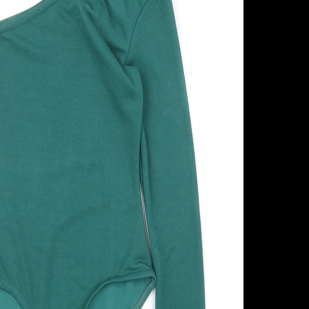PRETTYLITTLETHING Womens Green   Leotard One-Piece Size 4