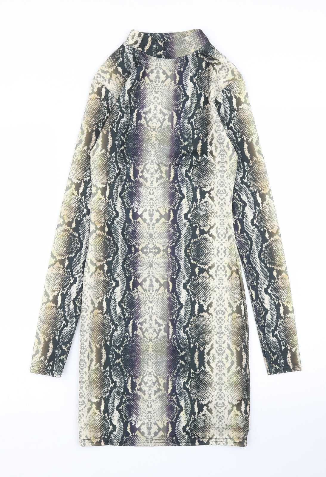 Quiz Womens Green Animal Print  Sheath  Size 6  - Snake print