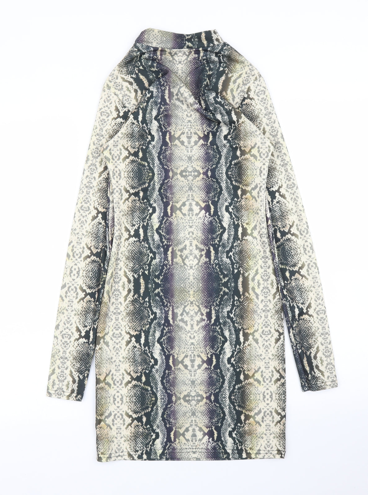 Quiz Womens Green Animal Print  Sheath  Size 6  - Snake print