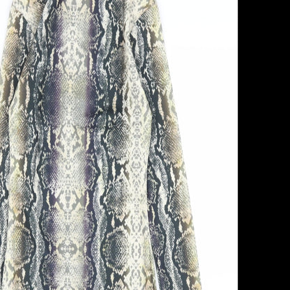 Quiz Womens Green Animal Print  Sheath  Size 6  - Snake print