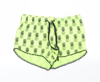Primark Womens Green   Cut-Off Shorts Size 6
