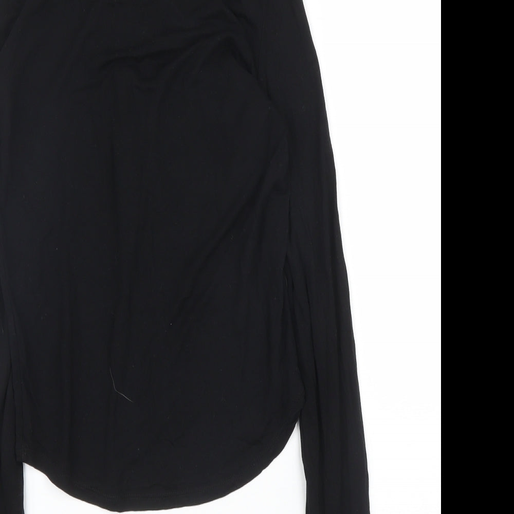 Womens UK Size XS Gap Black Basic T-Shirt