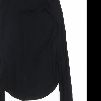 Womens UK Size XS Gap Black Basic T-Shirt