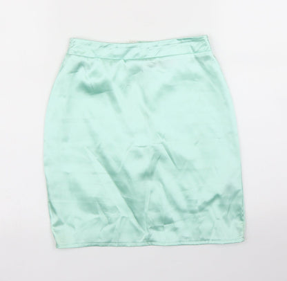 PRETTYLITTLETHING Womens Green   A-Line Skirt Size 4