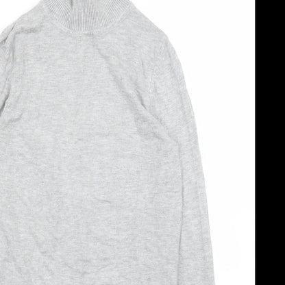 Womens UK Size 10 Topshop Grey Pullover Jumper