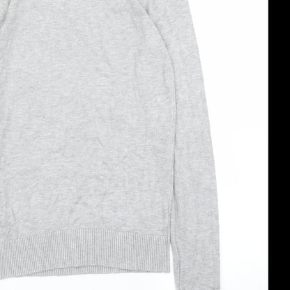 Womens UK Size 10 Topshop Grey Pullover Jumper