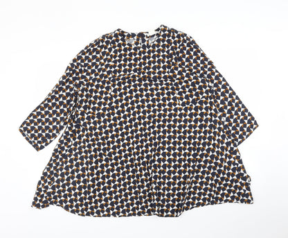 Womens UK Size 14 H&M Blue Basic Blouse