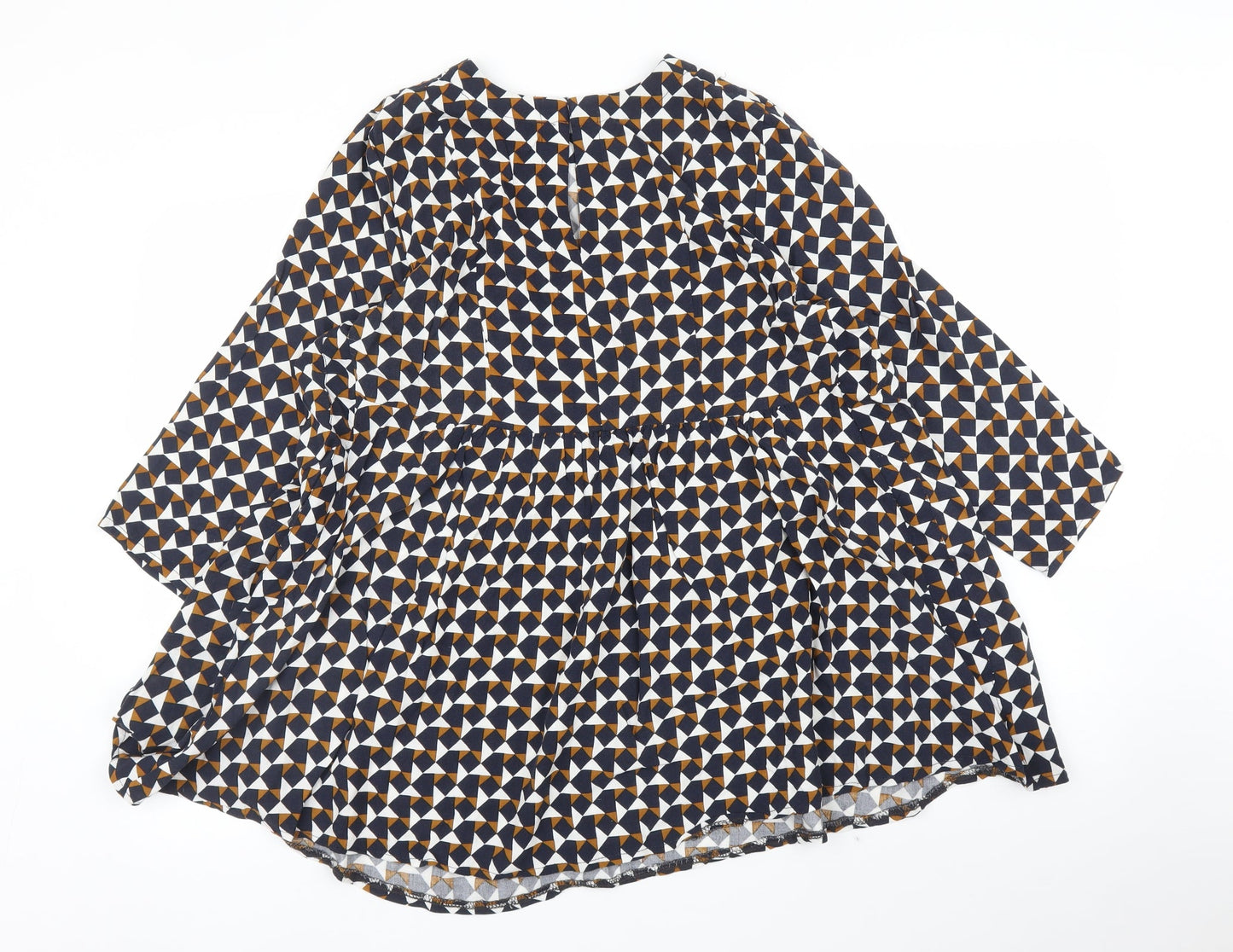 Womens UK Size 14 H&M Blue Basic Blouse