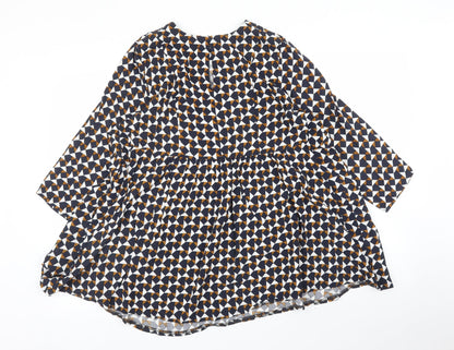 Womens UK Size 14 H&M Blue Basic Blouse
