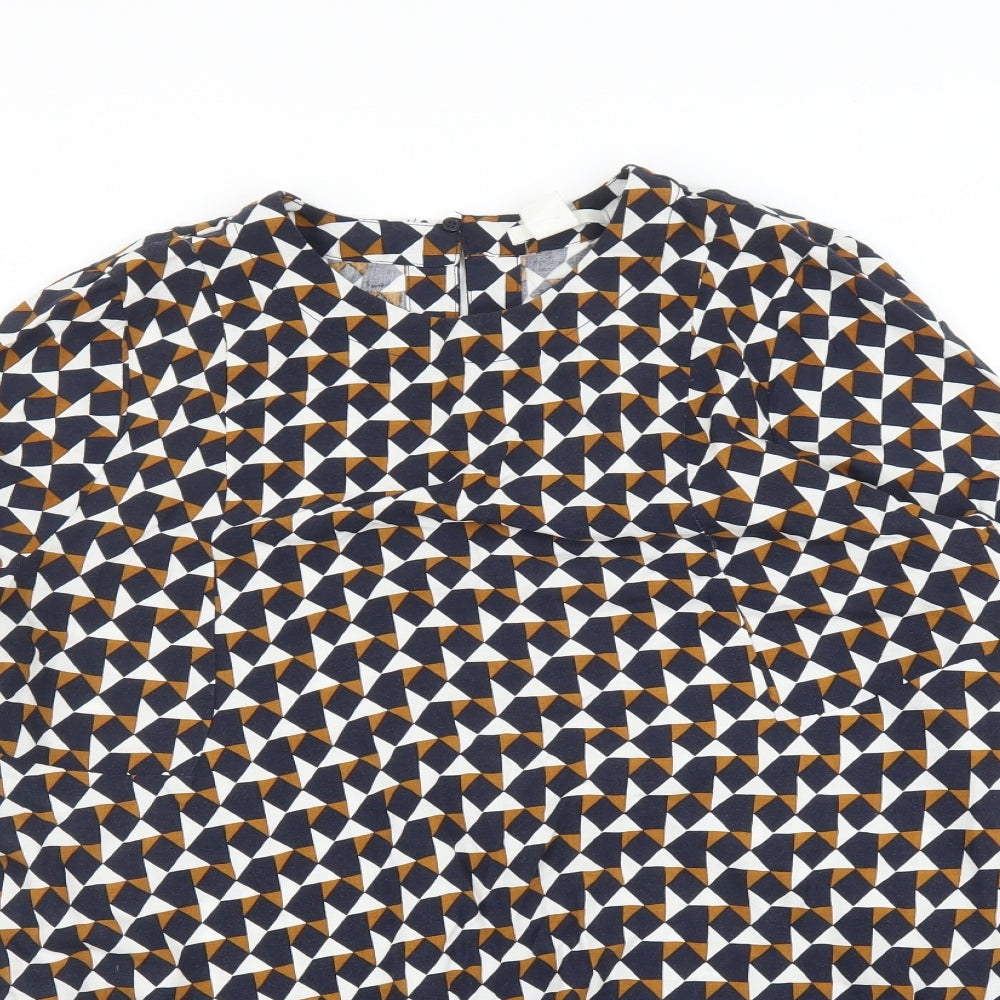 Womens UK Size 14 H&M Blue Basic Blouse