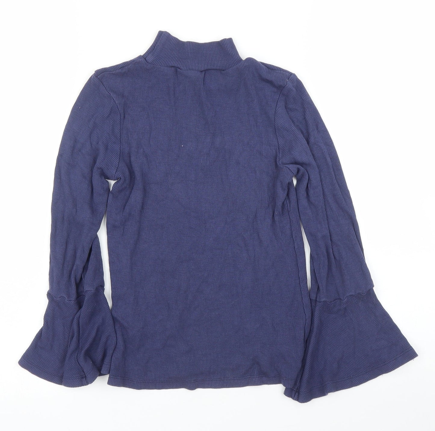 M&S Girls Blue   Basic Blouse Size 9 Years