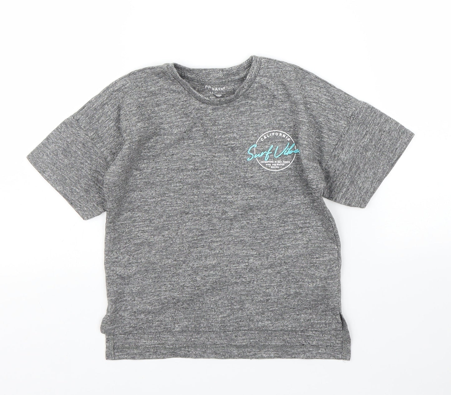 Primark Boys Grey   Basic T-Shirt Size 2 Years