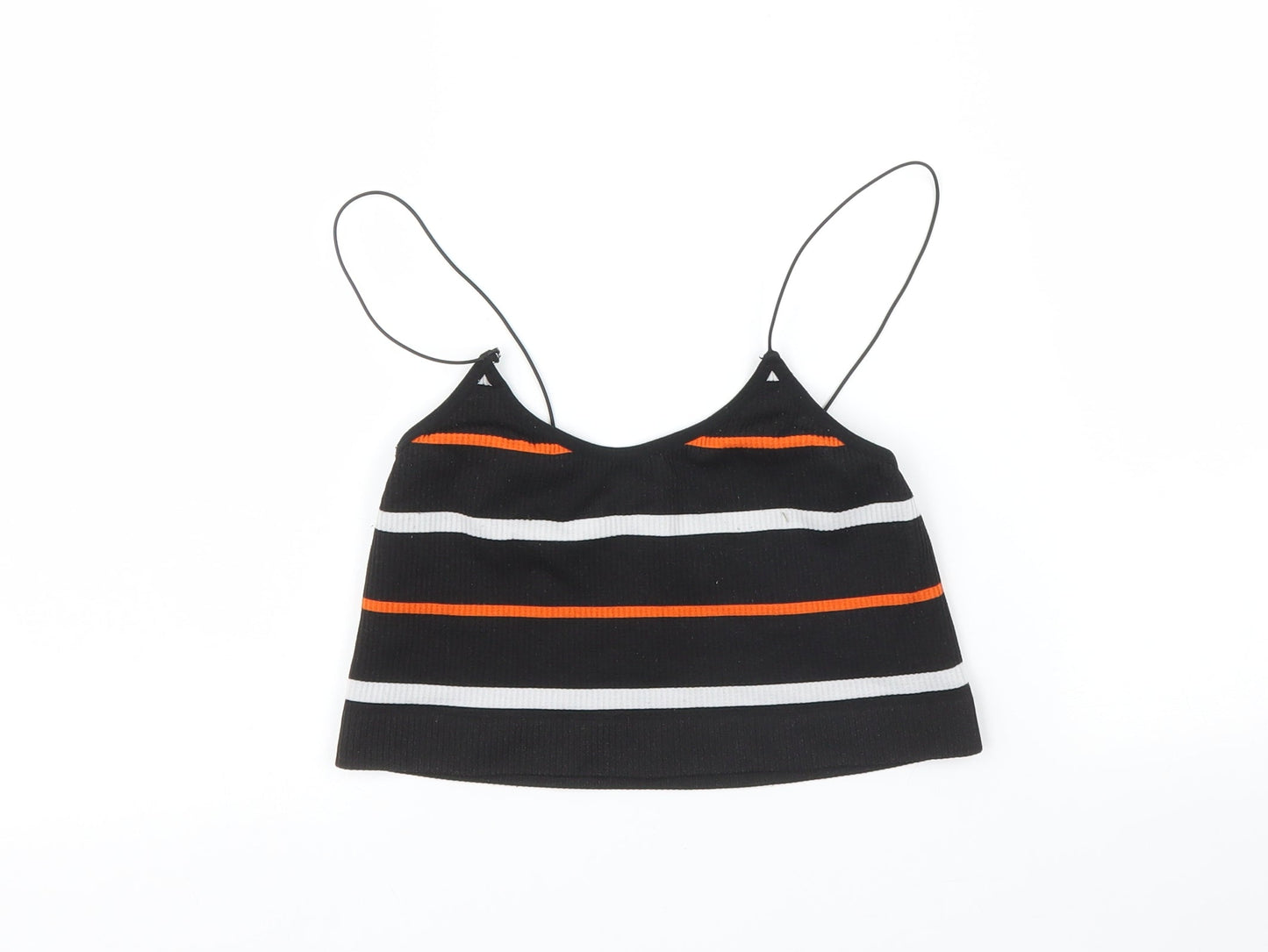 Primark Womens Black Striped  Camisole Tank Size XS  - Cropped