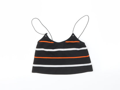 Primark Womens Black Striped  Camisole Tank Size XS  - Cropped