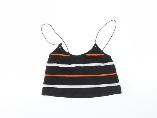Primark Womens Black Striped  Camisole Tank Size XS  - Cropped