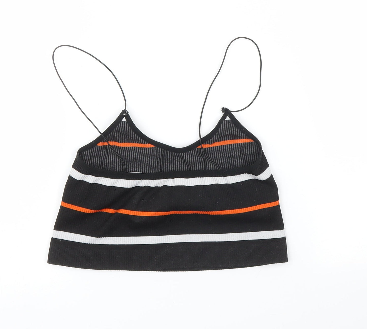 Primark Womens Black Striped  Camisole Tank Size XS  - Cropped
