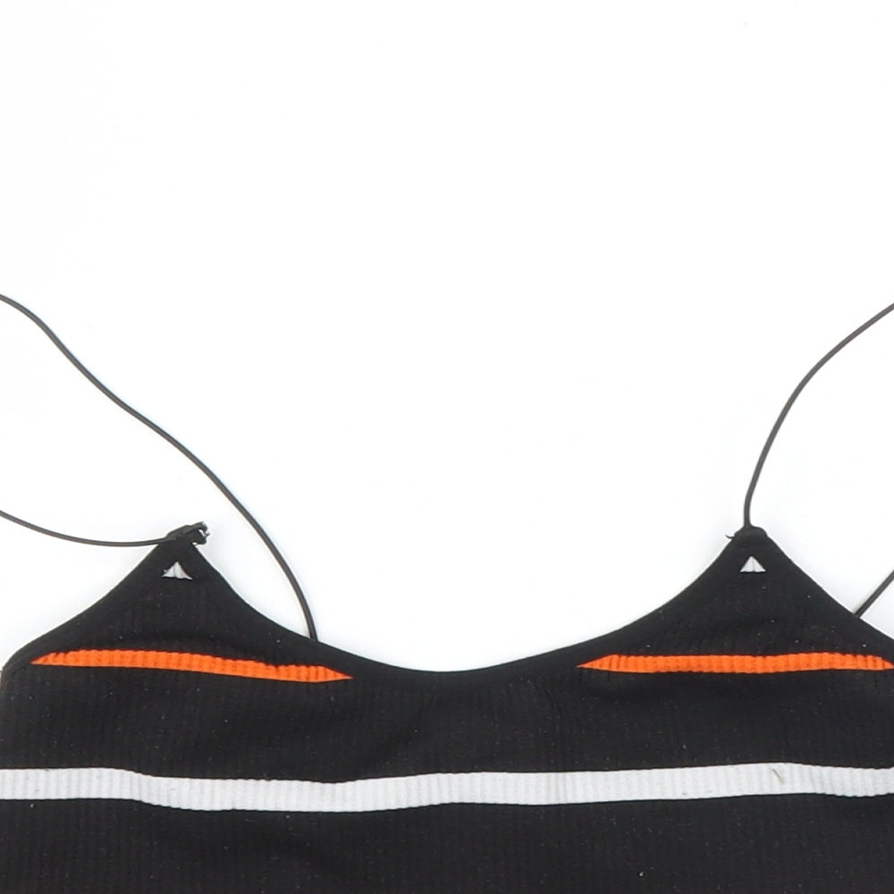 Primark Womens Black Striped  Camisole Tank Size XS  - Cropped