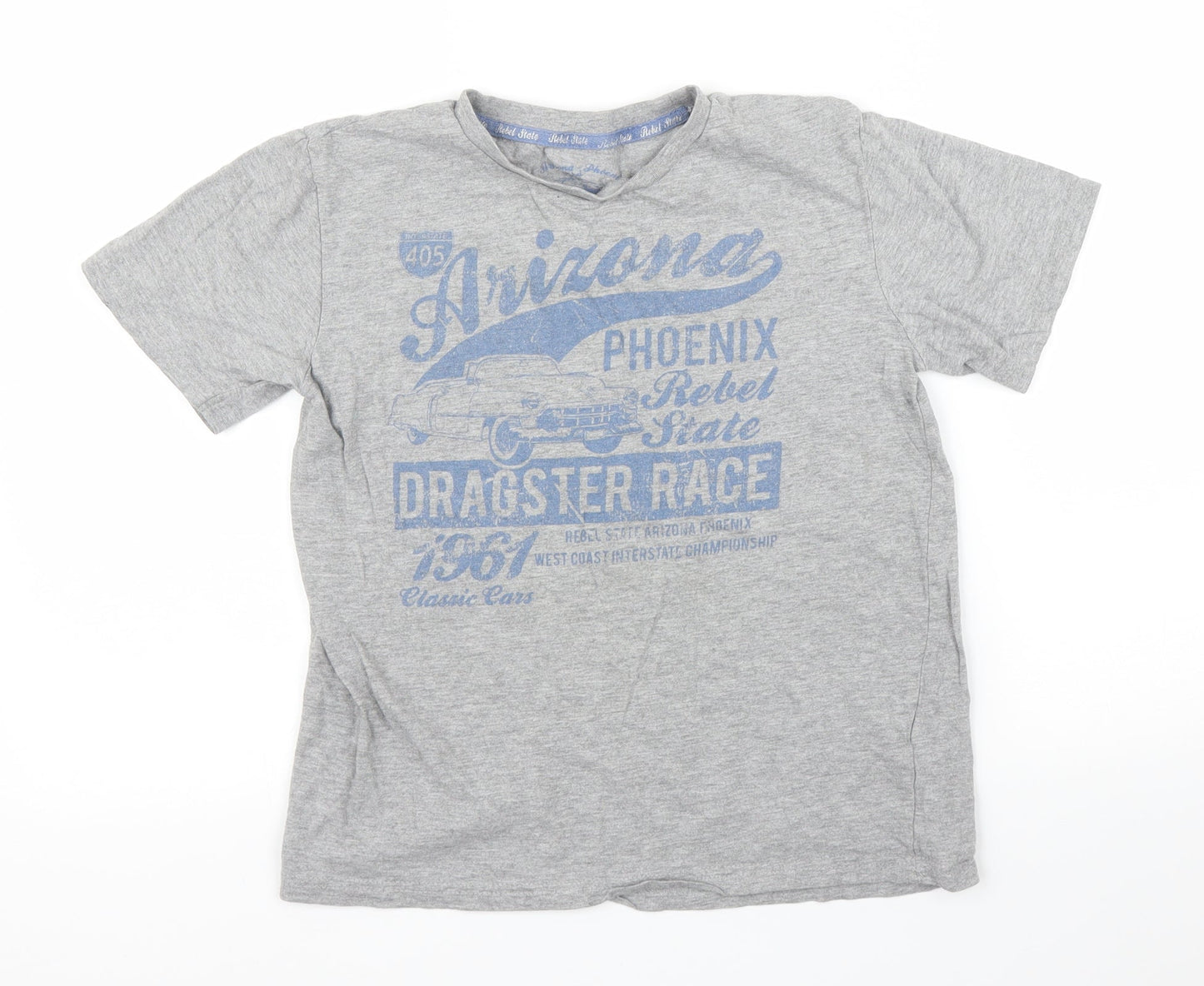 Primark Boys Grey   Basic T-Shirt Size 10 Years