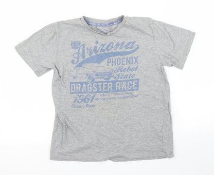 Primark Boys Grey   Basic T-Shirt Size 10 Years