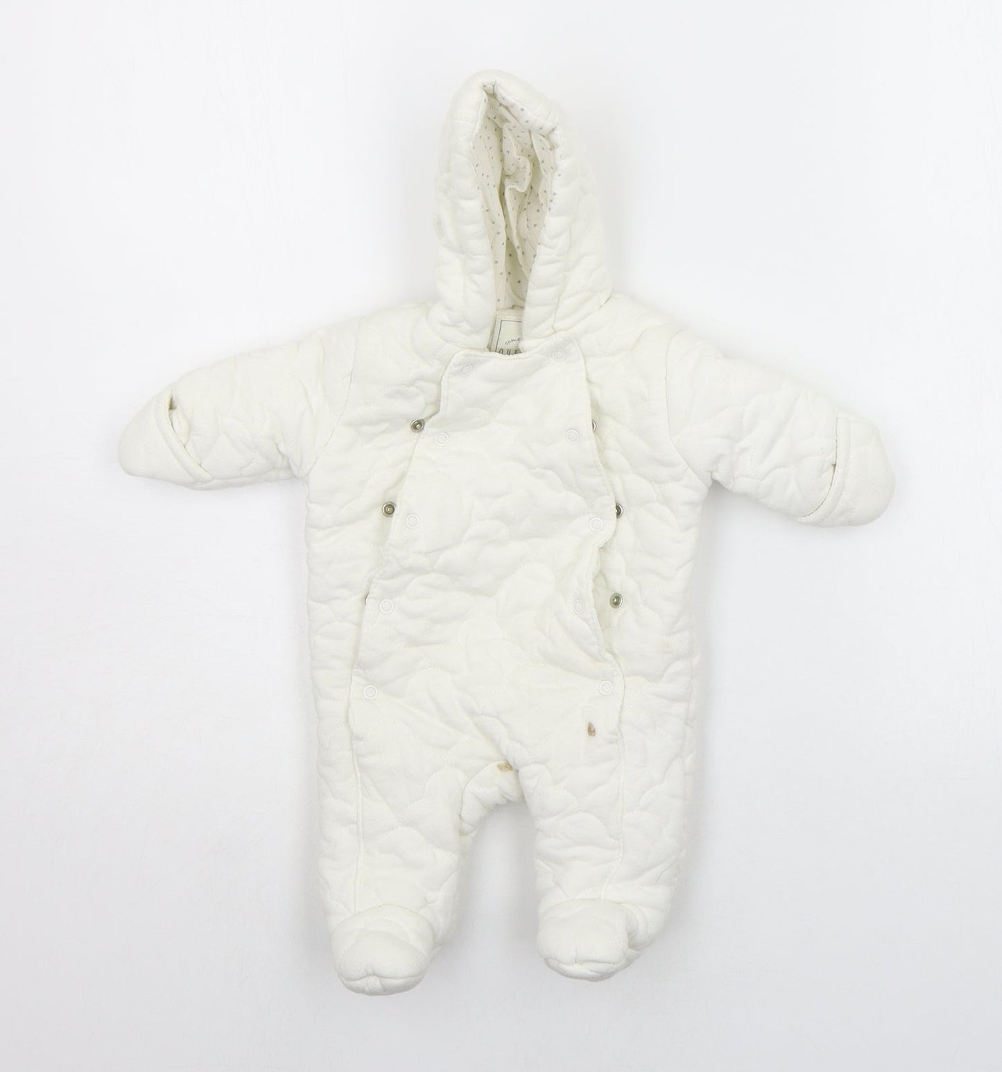 George Baby White   Babygrow One-Piece Size Newborn