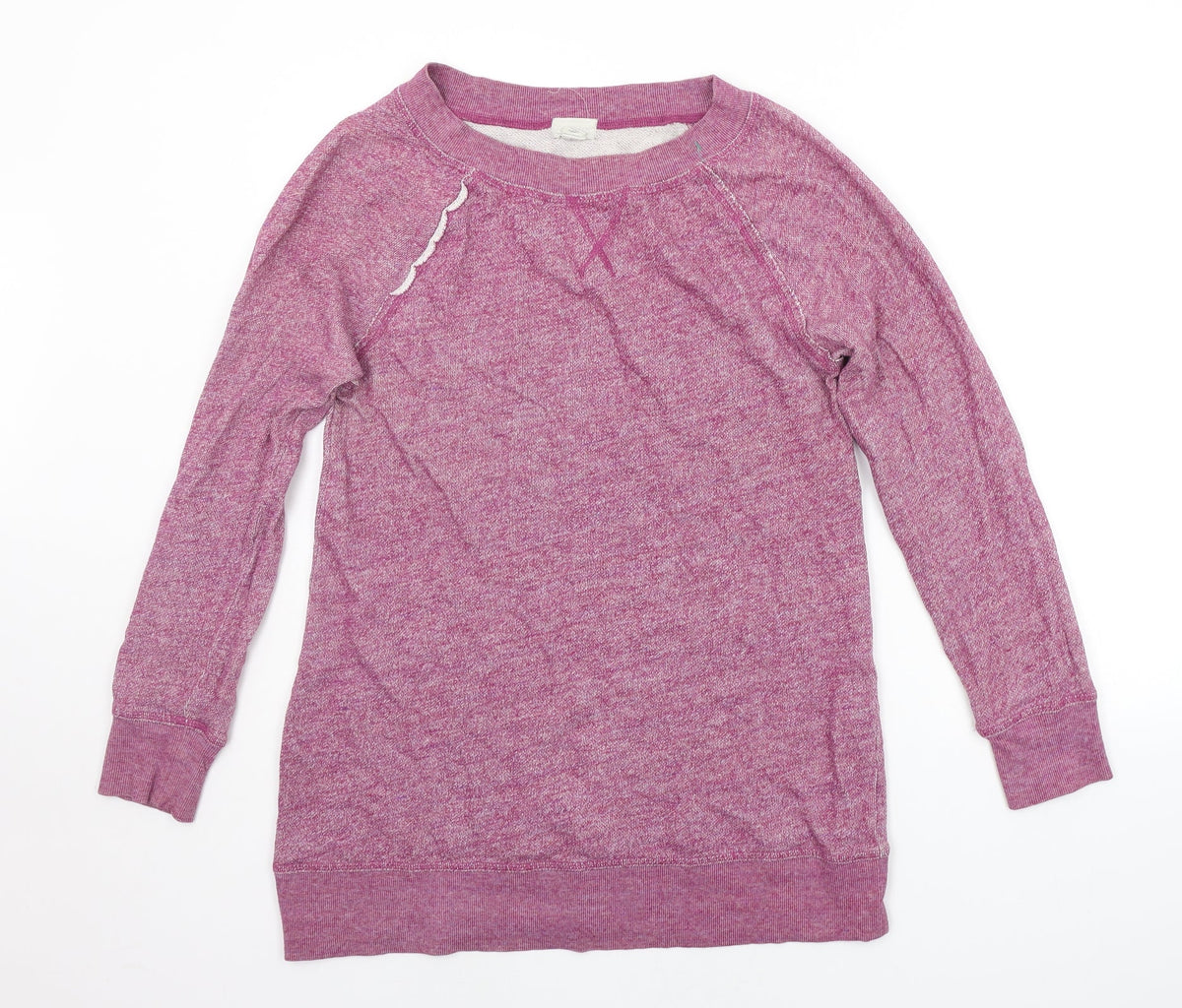 Additional front view of Caslon women’s purple jumper, size M